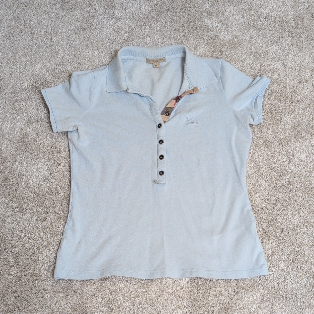 Burberry Light Blue Button Down Shirt
